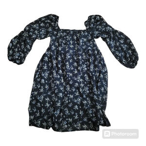 💕Exulra floral print baby doll style dress